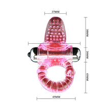 Inel vibrator pentru penis BAILE - Sweet Vibro, pentru stimulare sexuala, 4,6 cm