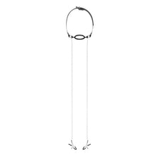 Set BDSM BEDROOM FANTASIES Nipple Clamps & Gag Ring, conține cleme pentru sfârcuri și inel cu căluș, reglabil, din silicon și piele ecologică, negru și argintiu