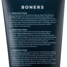 Cremă BONERS Delay Cream, susține întârzierea ejaculării, efect ușor de amorțire, textură mătăsoasă, 100ml