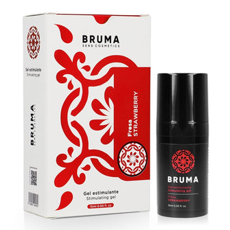 Gel pentru stimulare si excitare BRUMA - INTENSIFYING BALM, senzatie de furnicaturi, aroma de capsuni, 15 ml