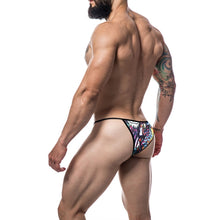 Chilot tanga sexy CUT4MEN - Briefkini Tatto, pentru barbati, multicolor, marime L