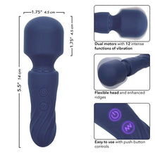 Aparat de masaj și vibrator CALEXOTICS - CHARISMA CHARM, pentru corp si zonele intime, 12 functii de vibratie, mov