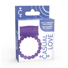 Inel vibrator CASUAL LOVE pentru cupluri din silicon, violet