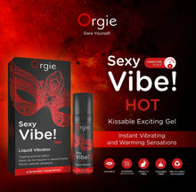 Gel ORGIE Sexy Vibe! Hot Liquid Vibrator - Intense, stimulare clitoris si excitare, efect incalzire si furnicaturi, 15 ml