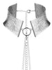 Choker din plasă metalică cu lanț reglabil BIJOUX - Desir metallique, pentru femei, Silver
