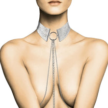 Choker din plasă metalică cu lanț reglabil BIJOUX - Desir metallique, pentru femei, Silver