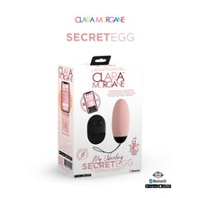 Ou vibrator CLARA MORGANE My Vibrating Secret Egg, control prin telecomandă și aplicație, 10 functii de vibratie, roz