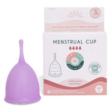 Cupe menstruale FEMI.EKO®, din silicon medical, protecție până la 12 ore, mărime S, mov