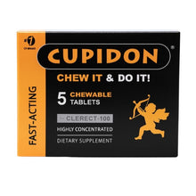 Capsule masticabile CUPIDON Chew it & Do it!, susțin erecțiile ferme și de durată, cu formulă inovatoare CLERECT-100, 5 buc