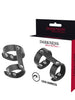 Inel pentru penis DARKNESS - Cock Harness, ajustabil, din piele ecologica, negru
