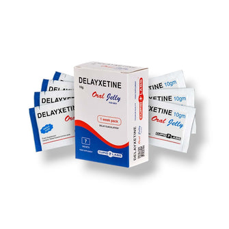 Jeleu DELAYXETINE Oral Jelly, pentru întârzierea ejaculării, 1 week pack - 7 plicuri