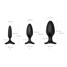 Plug anal LOVENSE - HUSH 2, control prin aplicație, cu 10 funcții de vibrare, lungime inserabilă 13 cm, diametru 5.7 cm, culoarea negru(mare)