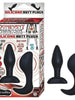Set Plug anal Dominant - Submissive, din silicon de inalta calitate, plug 1 - 8,9 cm, plug 2 - 10,5 cm