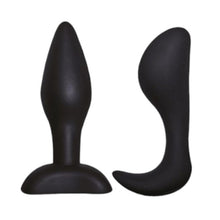 Set Plug anal Dominant - Submissive, din silicon de inalta calitate, plug 1 - 8,9 cm, plug 2 - 10,5 cm