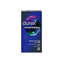 Prezervative DUREX Performa, regular fit, efect de intarziere ejaculare, 56 mm, 1 cutie x 12 buc