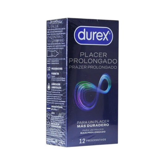Prezervative Durex Pleasure Prolonged, regular fit, efect de intarziere ejaculare, 56 mm, 1 cutie x 12 buc