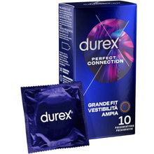 Prezervative Durex - Perfect Connection, lubrifiate si rezistente, 1 cutie x 10 buc,56 mm