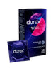 Prezervative cu striatii Durex Mutual Climax, regular fit, cu efect de stimulare clitoridiana si intarziere ejaculare, 56 mm, 1 cutie x 10 buc