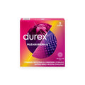 Prezervative DUREX Pleasure Max, cu puncte și striații pentru senzație intensă, din latex, diametru 56 mm, 3 buc