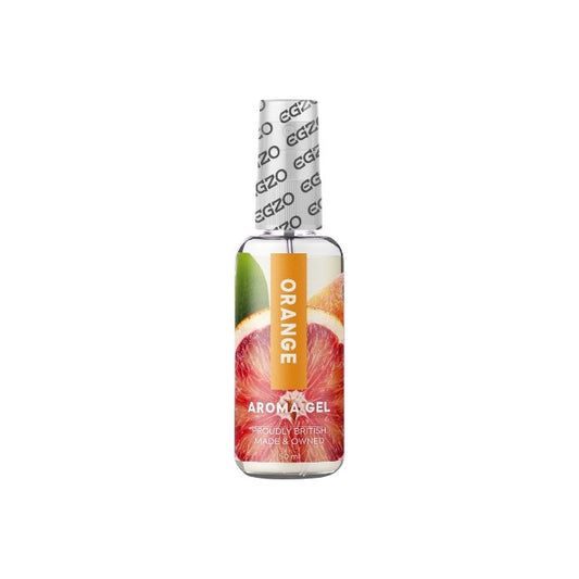 Gel pentru sex oral EGZO Orange Aroma Gel, pe bază de apă, cu aromă de portocală, 50 ml