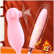 Jucarie sexuala Elva Dual Purpose, 9 functii de stimulare cu aer, 7 trepte de vibrare, roz, rezistent la apa