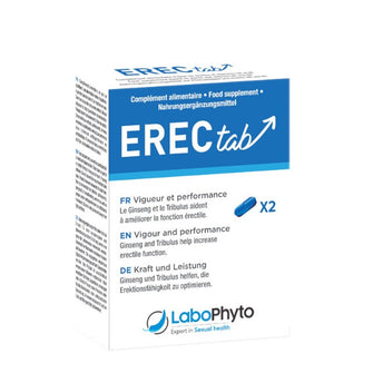 Capsule ErectaB, Labophyto, pentru erectie, libidou si virilitate, 2 capsule