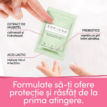 Șervețele intime ENROUSH 10 Refreshing Intimate Wipes, hipoalergenice, biodegradabile, pH echilibrat, cu extract de mușețel, 10 buc