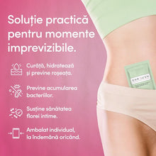 Șervețele intime ENROUSH 10 Refreshing Intimate Wipes, hipoalergenice, biodegradabile, pH echilibrat, cu extract de mușețel, 10 buc