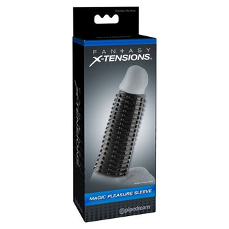 Manson FANTASY X-Tensions - Magic Pleasure Sleeve, pentru amplificarea erectiei, negru