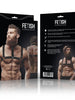 Ham barbatesc ajustabil FETISH SUBMISSIVE ATTITUDE pentru piept, cu choker, din piele ecologica