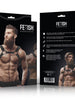 Ham sexy FETISH Submissive Attitude - HARNESS, pentru barbati, din piele ecologica cu tinte, negru