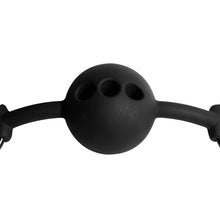 Calus pentru jocuri erotice FETISH SUBMISSIVE BONDAGE - BREATHABLE SILICONE BALL GAG, cu curea reglabila