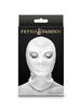 Cagula FetishFashion - Eyes Hood, pentru jocuri erotice BDSM, alba