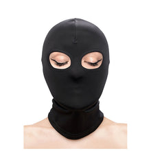 Cagula FetishFashion - Eyes Hood, pentru jocuri erotice BDSM, neagra