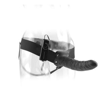 Strap-On Extensie de penis FETISH FANTASY SERIES cu vibratii, Negru, 19 cm