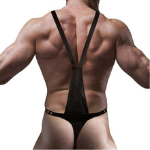 Ham bărbătesc FETISH SUBMISSIVE ATTITUDE V-shape cu chilot din piele ecologică