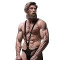 Ham bărbătesc FETISH SUBMISSIVE ATTITUDE V-shape cu chilot din piele ecologică