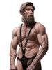 Ham bărbătesc FETISH SUBMISSIVE ATTITUDE V-shape cu chilot din piele ecologică