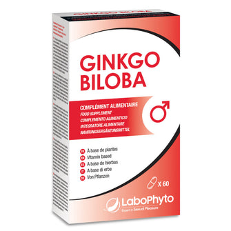 Capsule Ginkgo Biloba, Labophyto, pentru imbunatatirea circulatiei sangvine, unisex, 60 capsule
