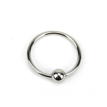 Inel pentru penis Bound to Please - Glans Ring, din metal, argintiu, 30 mm