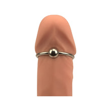 Inel pentru penis Bound to Please - Glans Ring, din metal, argintiu, 30 mm