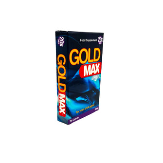 Capsule GOLD MAX Blue, pentru potență masculină, erecții susținute și libido stimulat - 20 bucăți