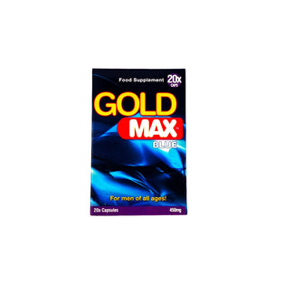 Capsule GOLD MAX Blue, pentru potență masculină, erecții susținute și libido stimulat - 20 bucăți