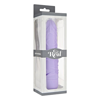 Vibrator clasic Toy Joy - Get Real, 7 moduri de vibrare, mov, 20.1 cm