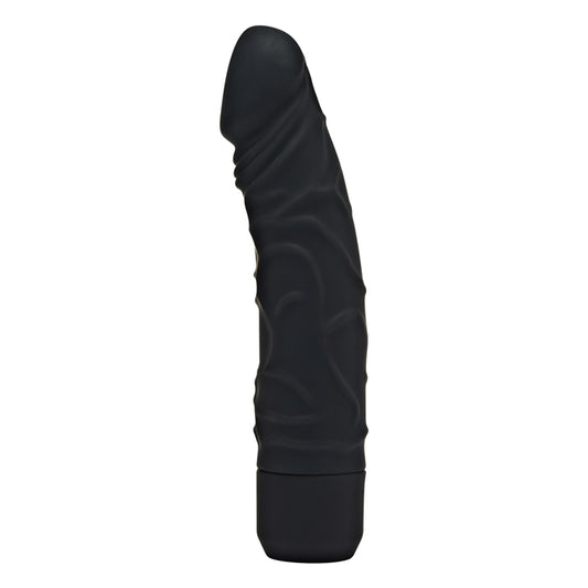Vibrator TOYJOY Get Real Classic Original Vibrator Black, 7 funcții de vibrație, rezistent la apă, lungime 20.1 cm, culoare negru