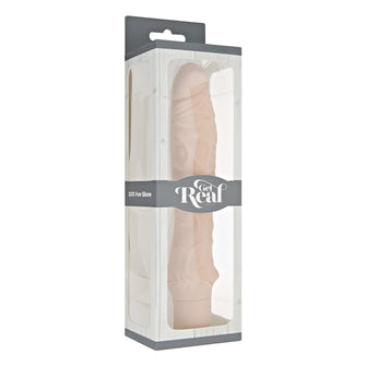 Vibrator clasic Toy Joy - Get Real, 7 moduri de vibrare, culoarea pielii, 24.9 cm