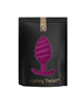 Plug anal G-VIBE - GPLUG TWIST 2, din silicon, mov, 3.9 cm