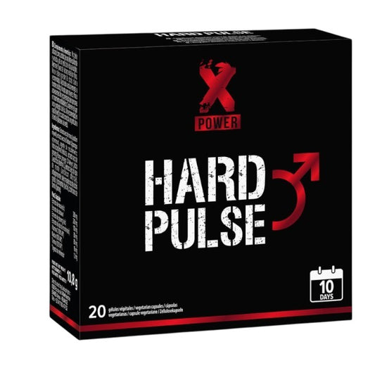 Capsule XPOWER Hard Pulse, pentru rezistență sexuală crescută, stimularea libidoului și îmbunătățirea performanței sexuale, 20 buc