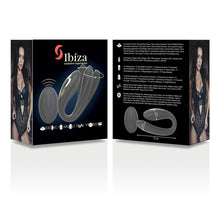 Vibrator dual IBIZA rotating dual vibrator, pentru stimulare clitoris si punctul G, 10 functii de rotatie, 10 functii de vibratii, negru