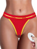 Chilot cu stimulator LOVETOY Vibe and Fuck, chilot cu logo decorativ, bullet vibrator inclus, funcții multiple de vibrare, control prin telecomandă XL/XXL